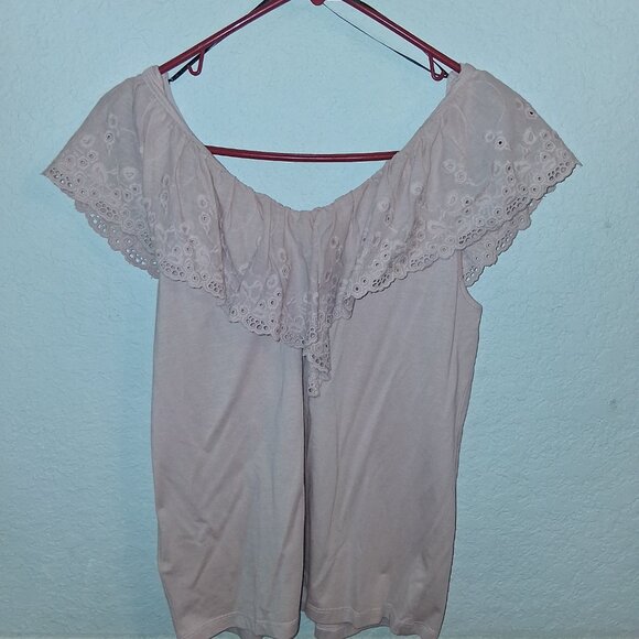 H&M Off Shoulder Ruffle Top Size S - Picture 2 of 3